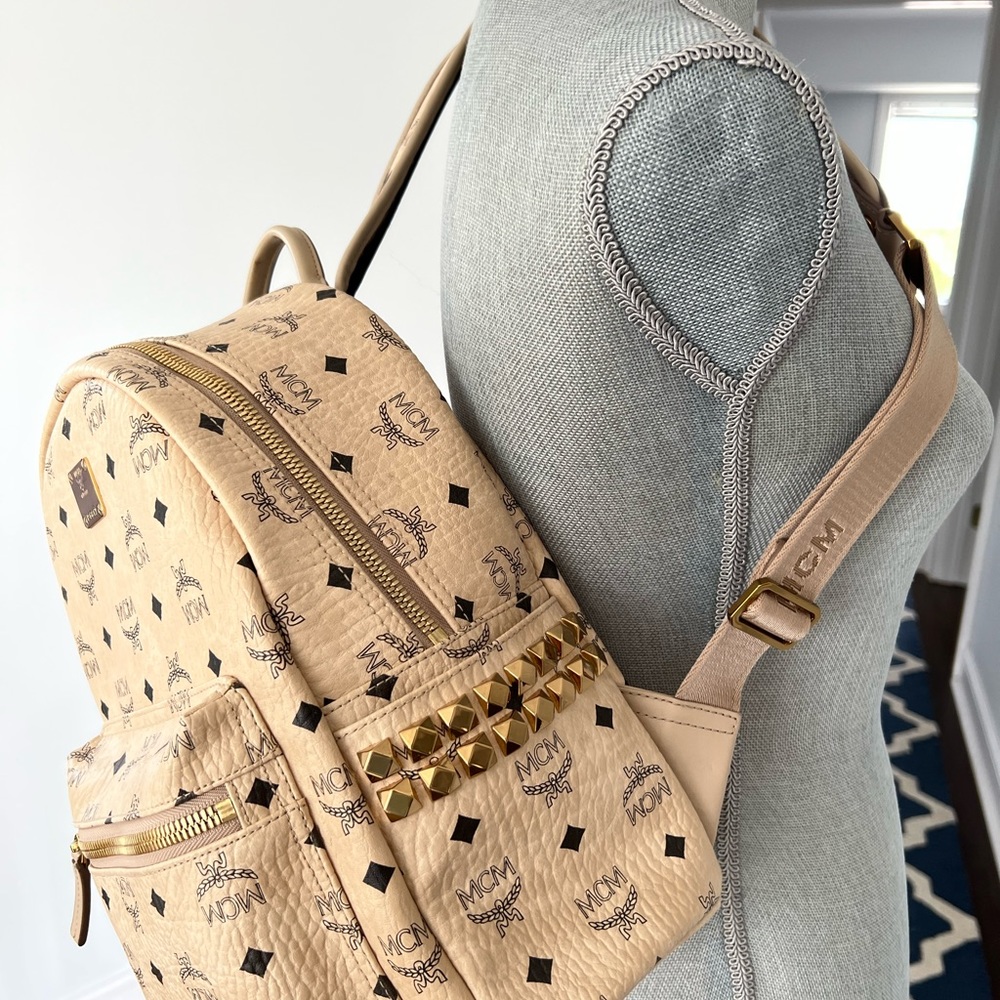 Mcm Stark Side Stud Backpack - image 3